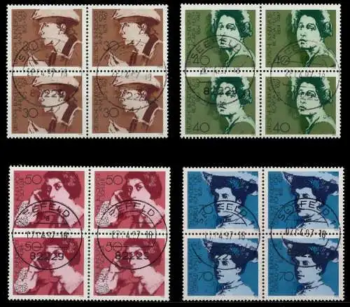 BRD BUND 1975 Nr 826-829 zentrisch gestempelt VIERERBLOCK 7EB0BA