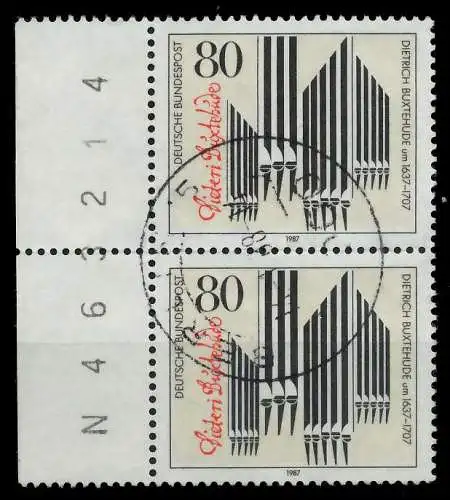 BRD 1987 Nr 1323 zentrisch gestempelt SENKR PAAR SRA 7EB12A