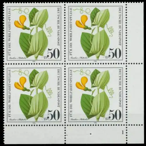 BRD 1980 Nr 1060 postfrisch VIERERBLOCK FORMNUMMER 1 7EC98E