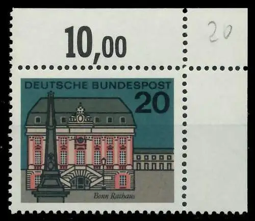 BRD 1964 Nr 424 postfrisch ECKE-ORE 7ECB5A