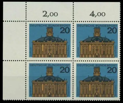 BRD 1964 Nr 427 postfrisch VIERERBLOCK ECKE-OLI 7ECBDE