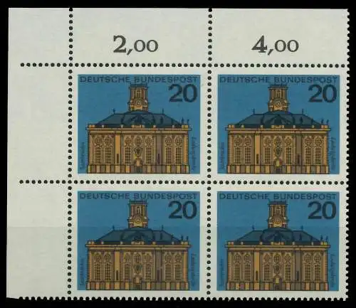 BRD 1964 Nr 427 postfrisch VIERERBLOCK ECKE-OLI 7ECBF2