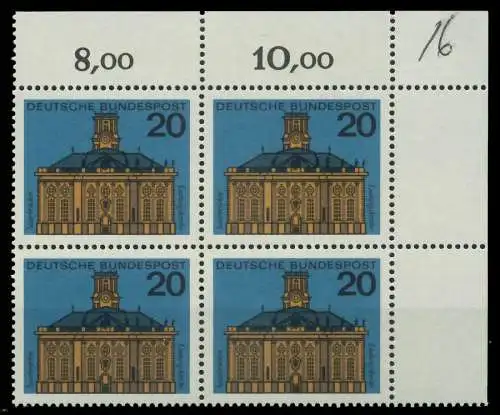 BRD 1964 Nr 427 postfrisch VIERERBLOCK ECKE-ORE 7ECC12