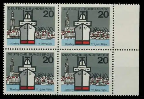 BRD 1964 Nr 417 postfrisch VIERERBLOCK SRA 7ECC26