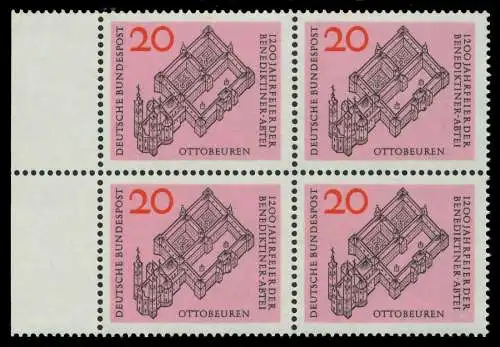 BRD 1964 Nr 428 postfrisch VIERERBLOCK SRA 7ECCBA