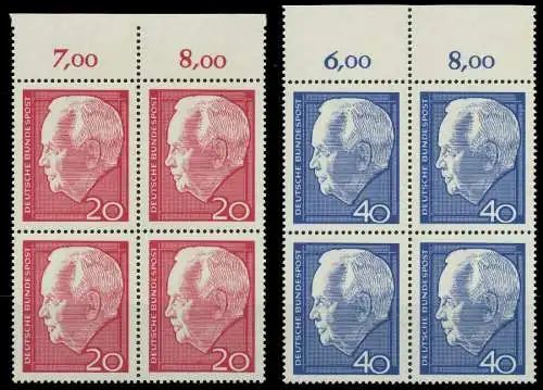 BRD 1964 Nr 429-430 postfrisch VIERERBLOCK ORA 7ECCC2