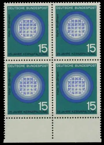 BRD 1964 Nr 441 postfrisch VIERERBLOCK URA 7ECE56