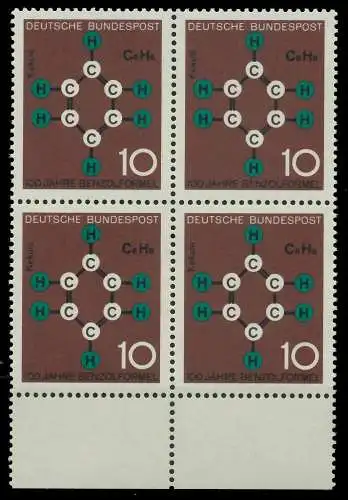 BRD 1964 Nr 440 postfrisch VIERERBLOCK URA 7ECE5A