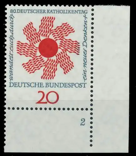 BRD 1964 Nr 444 postfrisch FORMNUMMER 2 7ECEA6