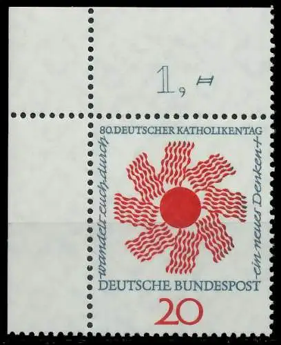 BRD 1964 Nr 444 postfrisch ECKE-OLI 7ECEB2