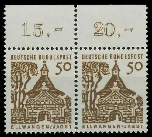 BRD DS D-BAUW 1 Nr 458 postfrisch WAAGR PAAR ORA 7ED06E