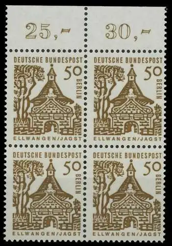 BERLIN DS D-BAUW. 1 Nr 246 postfrisch VIERERBLOCK ORA 7ED136