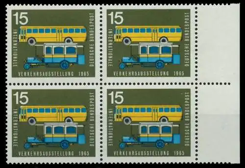 BRD 1965 Nr 470 postfrisch VIERERBLOCK SRA 7EF30A