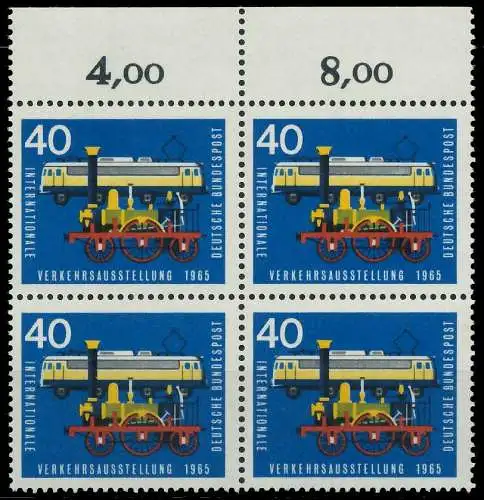 BRD 1965 Nr 472 postfrisch VIERERBLOCK ORA 7EF32E