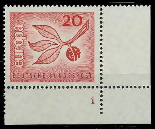 BRD BUND 1965 Nr 484 postfrisch FORMNUMMER 1 7EF45A