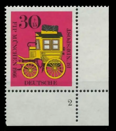 BRD 1966 Nr 516 postfrisch FORMNUMMER 2 7EF6D2