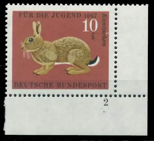 BRD 1967 Nr 529 postfrisch FORMNUMMER 2 7EF8E6