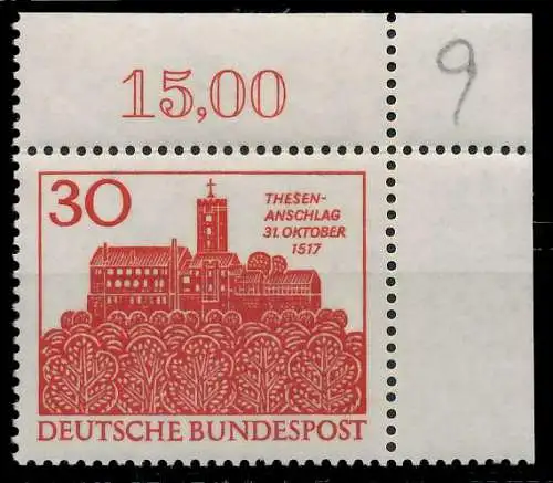 BRD 1967 Nr 544 postfrisch ECKE-ORE 7F0AE2