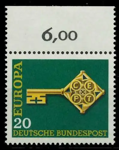 BRD BUND 1968 Nr 559 postfrisch ORA 7F0D36