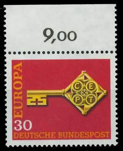 BRD BUND 1968 Nr 560 postfrisch ORA 7F0D3E