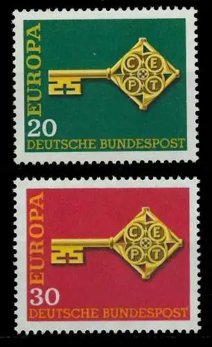 BRD BUND 1968 Nr 559-560 postfrisch S5997F2