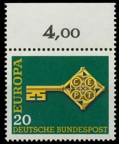 BRD BUND 1968 Nr 559 postfrisch ORA 7F0D4E