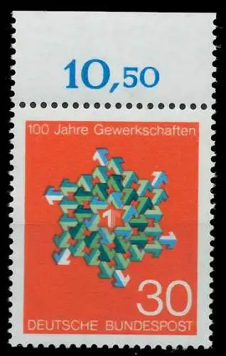 BRD 1968 Nr 570 postfrisch ORA 7F0EB2
