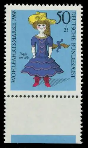 BRD 1968 Nr 574 postfrisch URA 7F0F36