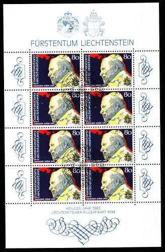 LIECHTENSTEIN BLOCK KLEINBOGEN Nr 830 ESST KLEI S53157A