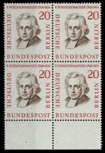 BERLIN 1957 Nr 167 postfrisch VIERERBLOCK URA 7F1052
