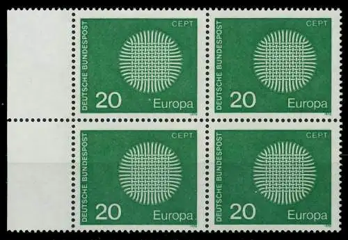 BRD BUND 1970 Nr 620 postfrisch VIERERBLOCK 7F1086