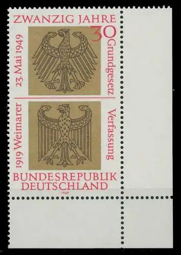 BRD 1969 Nr 585 postfrisch ECKE-URE 7F10D2