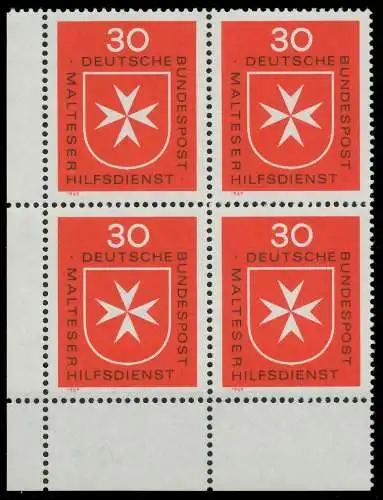 BRD 1969 Nr 600 postfrisch VIERERBLOCK ECKE-ULI 7F30CA