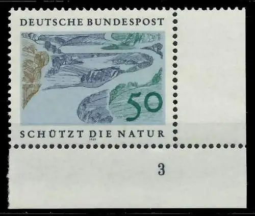 BRD BUND 1969 Nr 594 postfrisch FORMNUMMER 3 7F333E