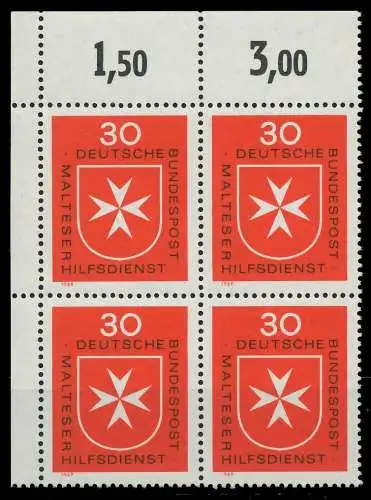 BRD 1969 Nr 600 postfrisch VIERERBLOCK ECKE-OLI 7F33EA