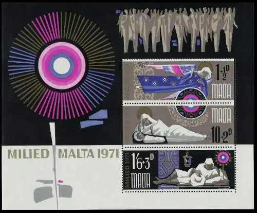 MALTA Block 1 postfrisch S01746E