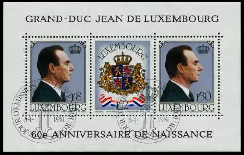 LUXEMBURG Block 13 zentrisch gestempelt S01751A