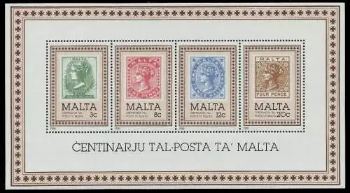 MALTA Block 8 postfrisch 7F4BDA