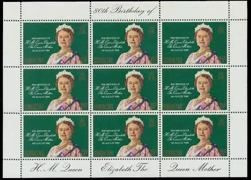 GIBRALTAR Nr 408 postfrisch KLEINBG S017592