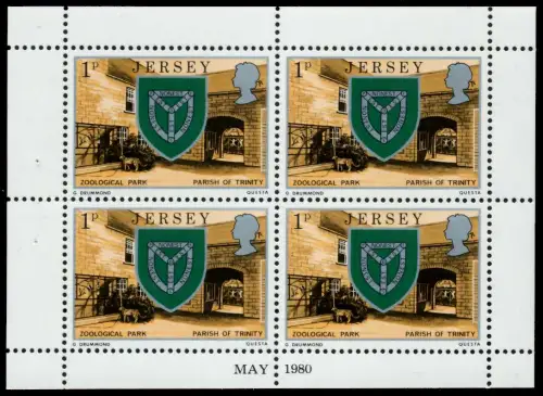 JERSEY HEFTCHENBLATT Nr HB 0-21 MAY80 postfrisch S0186B2