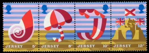 JERSEY 1975 Nr 119+120+121+122 postfrisch 4ER STR 7F4D8A