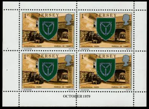 JERSEY HEFTCHENBLATT Nr HB 0-21 OCT79 postfrisch S0186AE