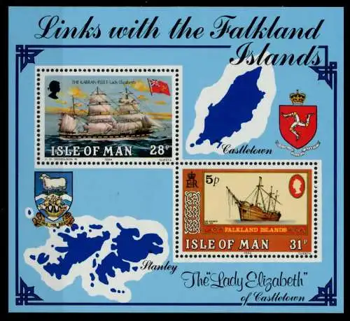 ISLE OF MAN Block 7 postfrisch S01870A