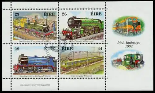 IRLAND Block 5 ESST zentrisch gestempelt S0189A6