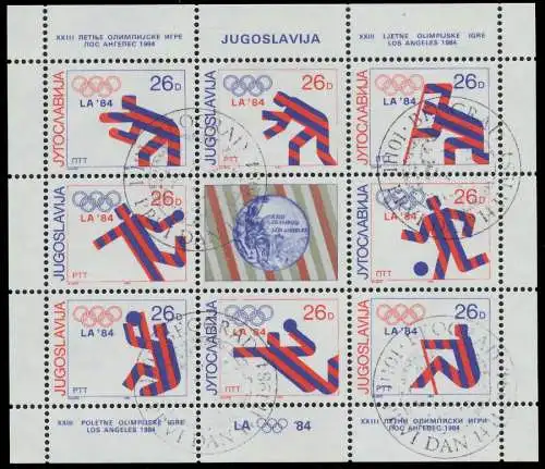 JUGOSLAWIEN Nr 2075KB-2082KB zentrisch gestempelt 7F502A
