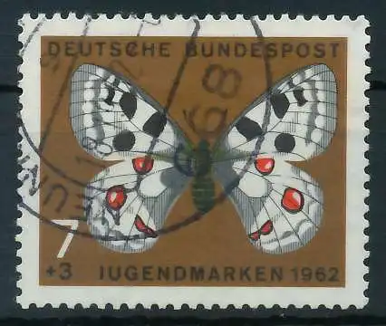 BRD 1962 Nr 376 gestempelt 7F7972