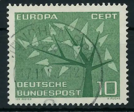 BRD BUND 1962 Nr 383 gestempelt 7F79EA