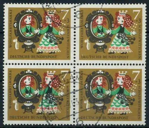 BRD 1962 Nr 385 gestempelt VIERERBLOCK 7F7A0A