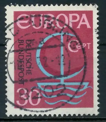 BRD BUND 1966 Nr 520 zentrisch gestempelt 7F8C06