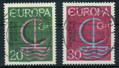 BRD BUND 1966 Nr 519-520 zentrisch gestempelt 7F8C36